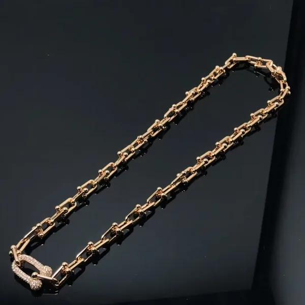 Tiffany  Co. HardWear Elongated Link Pendant Necklace Rose-Tone product photo