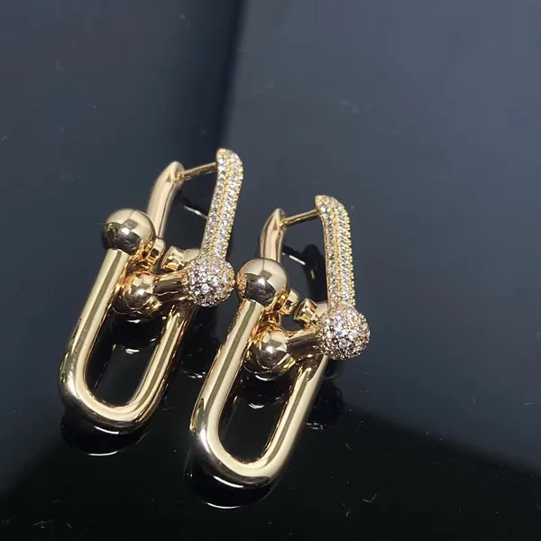 Tiffany  Co. HardWear Pavé-Effect Central Link Earrings Rose-Tone product view 3