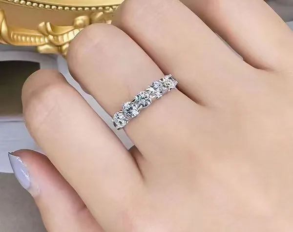 Tiffany  Co. Forever Seven-Stone-Effect Band Ring Silver-Tone product view 3