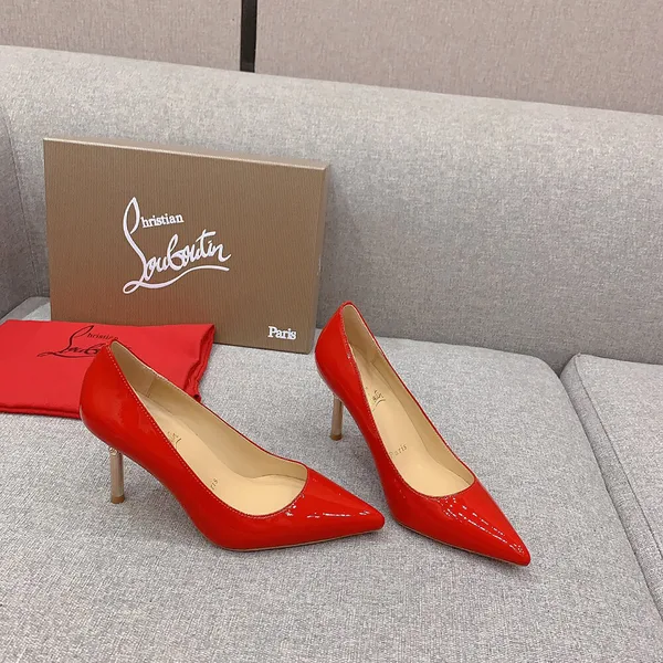 Christian Louboutin Scepter 85 Patent Pumps Red product view 4