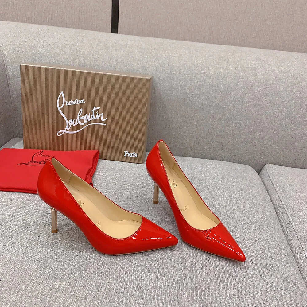 Christian Louboutin Scepter 85 Patent Pumps Red product view 4
