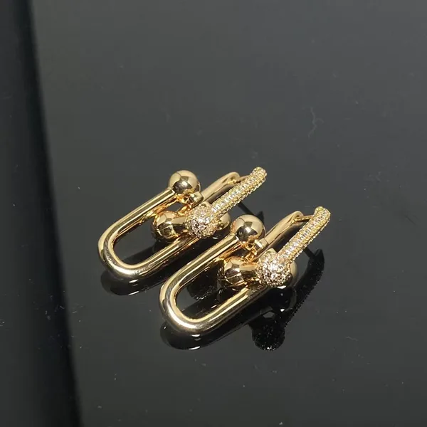 Tiffany  Co. HardWear Pavé-Effect Central Link Earrings Gold-Tone product view 2