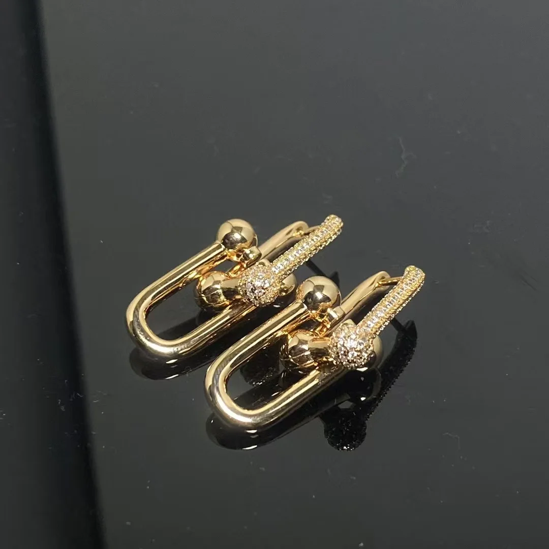 Tiffany  Co. HardWear Pavé-Effect Central Link Earrings Gold-Tone product view 2
